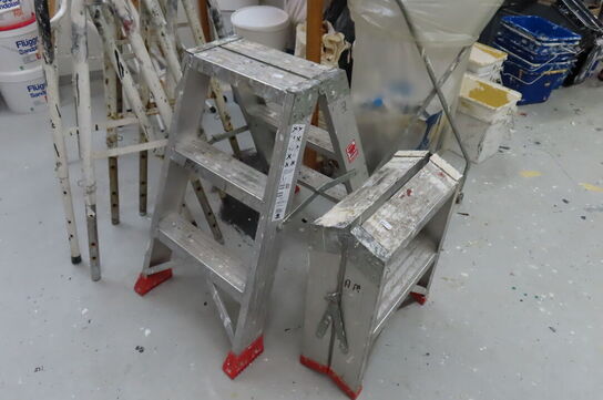 2 stk. Alu stiger JUMBO