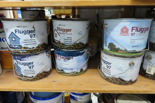 1 fa g af træbeskyttelse, maling mv.