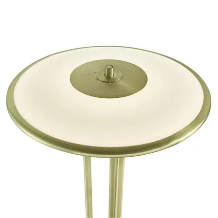 Nordlux blanche gulvlampe messing m. dæmp(ubrugt)