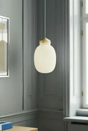 Nordlux raito 22 oval pendel hvid messing(ubrugt)