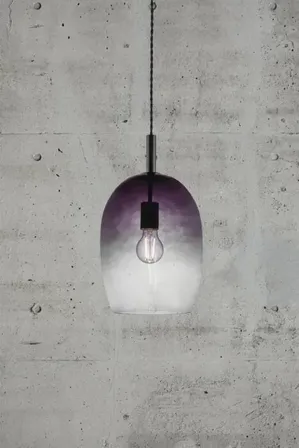 Nordlux uma 23 glas pendel røgfarvet(ubrugt)