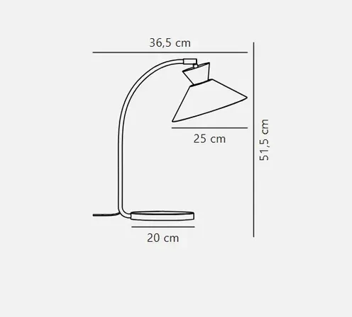 2 stk. nordlux dial bordlampe 51cm - hvid(ubrugt)