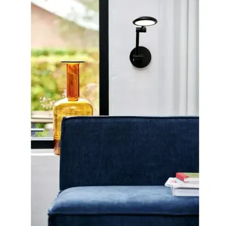 2 stk. nordlux bend væglampe sort m. dæmp(ubrugt)