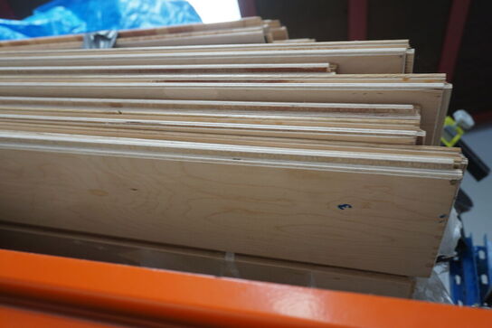 Palle med diverse gulvmaterialer