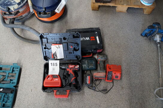 2 stk. borremaskiner MILWAUKEE & METABO