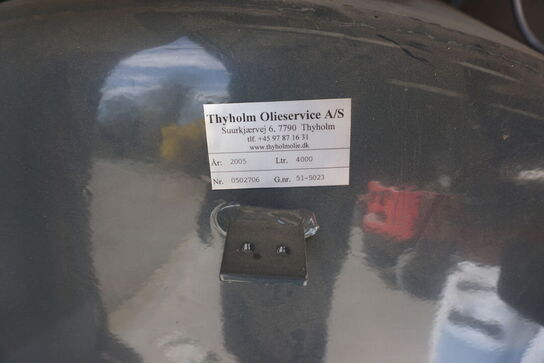 Dieseltank med indhold