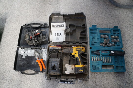 3 stk. el-værktøj MAKITA, DEWALT & MAESTRI