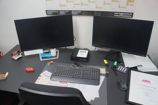 Computer THINKCENTRE inkl. tastatur, mus & skærm