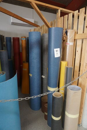 Indhold i rum af diverse gulvmaterialer