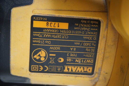 Kap-/geringssav DEWALT DW712N