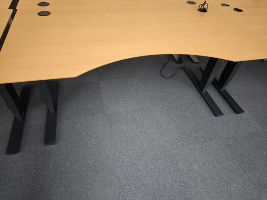 4 stk. el. hæve/sænke skriveborde