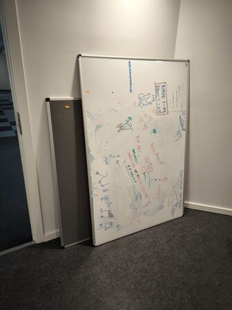 Whiteboard samt tavle