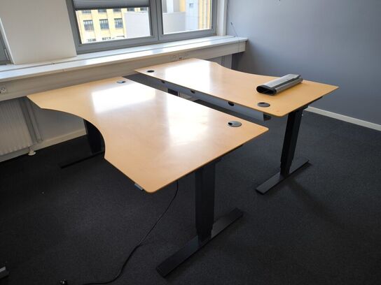 2 stk. el. hæve/sænke skriveborde