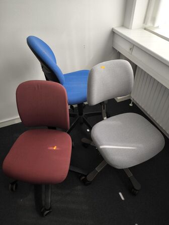3 stk. kontorstole 