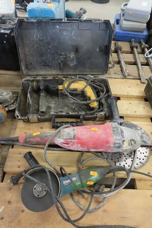 3 stk. Elværktøj MAKITA, DEWALT & MILWAUKEE