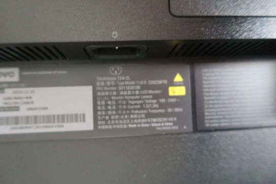 Lenovo ThinkVision T24i-2L 23,8" skærm (sort)