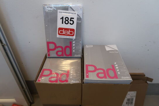 Stort parti papirblokke 