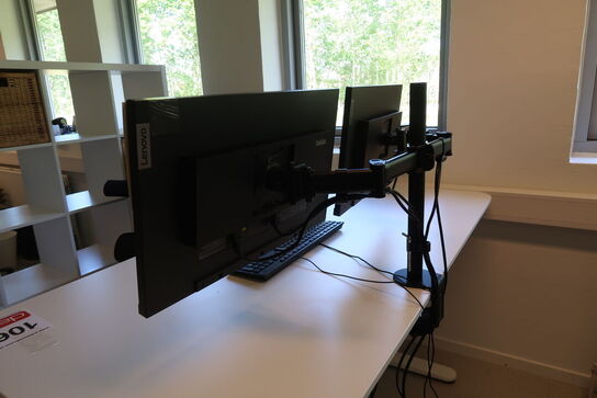 2 stk. Lenovo ThinkVision T24i-2L 23,8" skærm (sort)