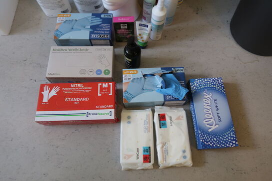 Diverse hygiejne produkter