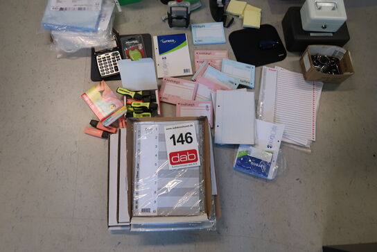 Stort parti kontorartikler 