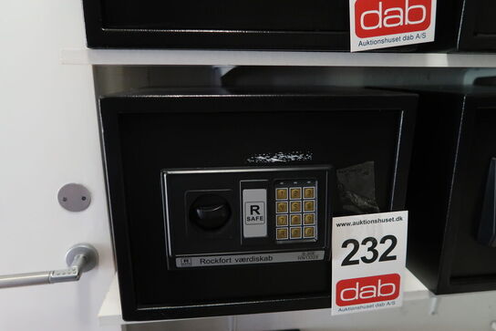 Pengeskab med kode og nøgle 