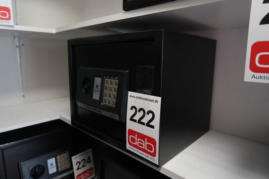 Pengeskab med kode og nøgle 
