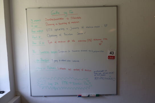 Magnettavle - 120x120 cm 