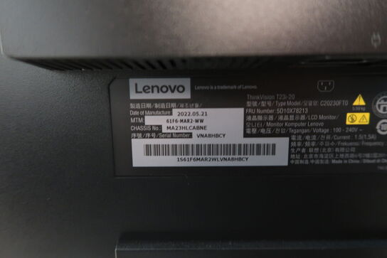 Lenovo ThinkVision T23i-20 24" skærm 