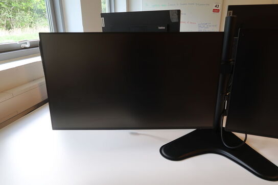 2 stk. Dell UltraSharp U2422H 24" skærme på arm 
