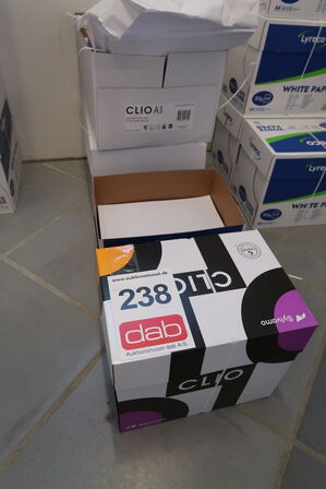 Ca. 4 kasser Printerpapir A4 & A3