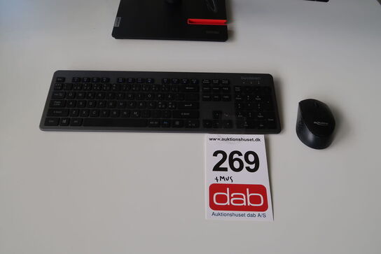 Logitech trådløs keyboard & mus 