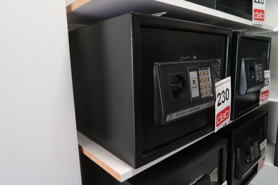 Pengeskab med kode og nøgle 