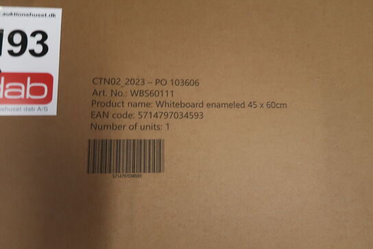 3 stk. Magnettavler - 45x60 cm 