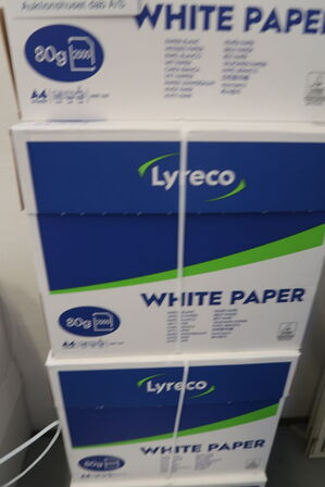 Ca. 5 kasser Printerpapir A4