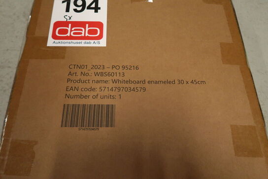 5 stk. Magnettavler - 30x45 cm 