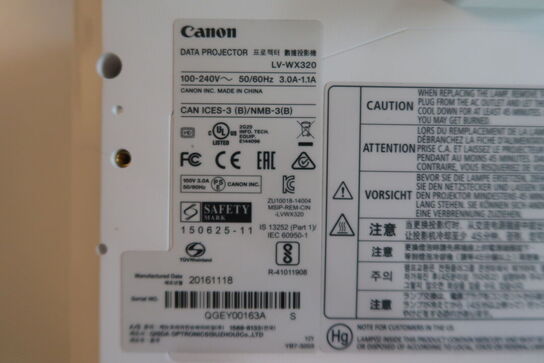 Projektor, Canon LV-WX320