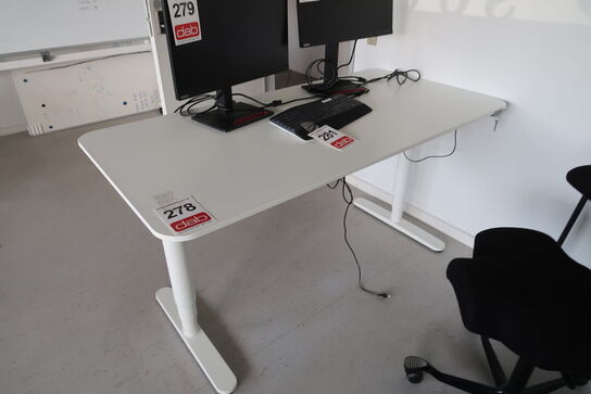 Hæve-/sænkebord - 160x80 cm 