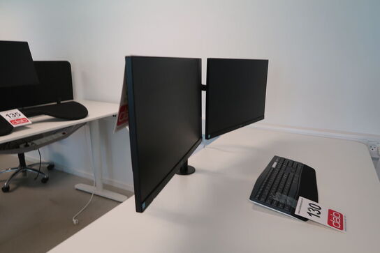 2 stk. Aoc 24E1Q 24" skærm 