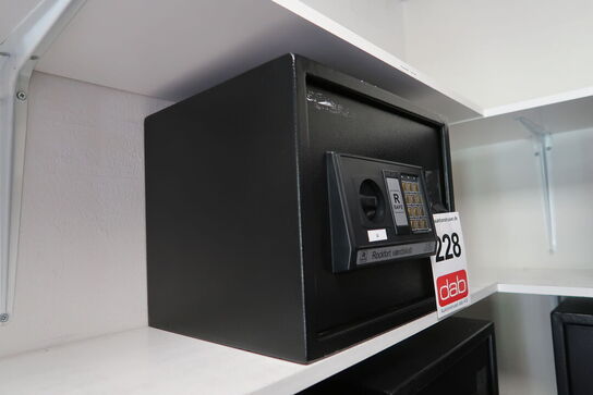 Pengeskab med kode og nøgle 