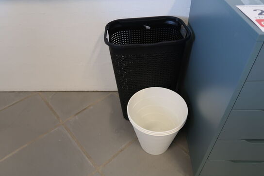 Kontorkassette + skraldespande