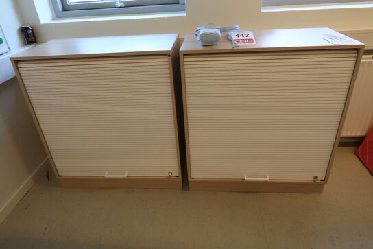 2 stk. CUBE design jalousiskabe