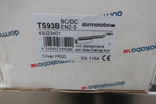 3 stk. dørlukkere DORMAKABA Silver P600 / TS93B