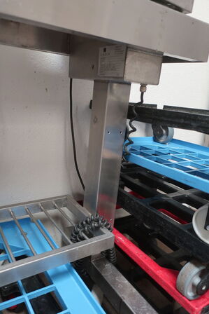 Elhæve/sænke SIBOLA arbejdsstation i rustfri stål 65x220 cm 