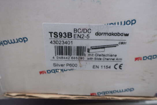 3 stk. dørlukkere DORMAKABA Silver P600 / TS93B