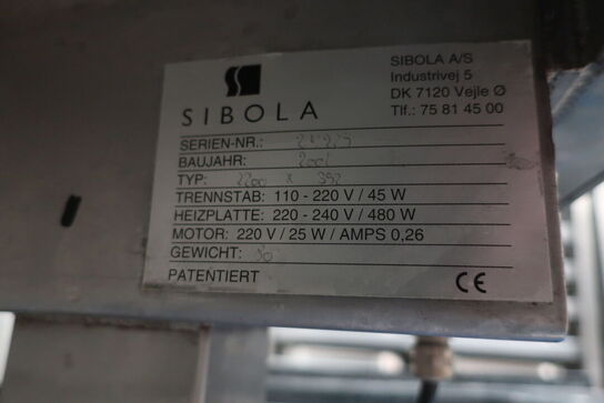 Elhæve/sænke SIBOLA arbejdsstation i rustfri stål 65x220 cm 