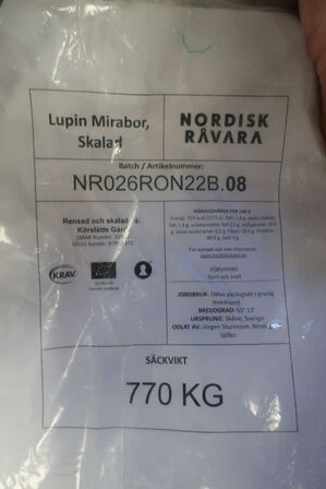 7 pll. m. lupinfrø (læs beskrivelse!)