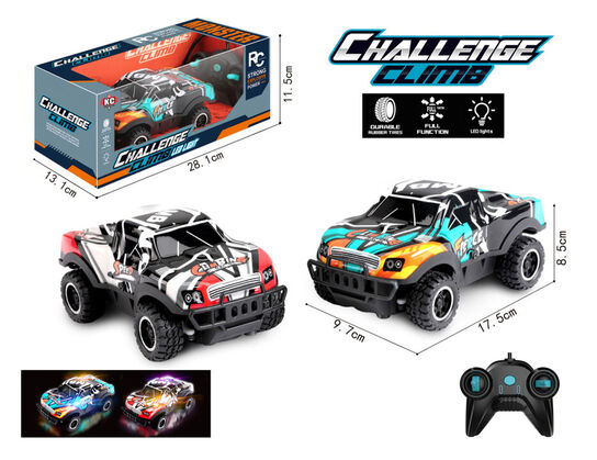 Radiostyret mini offroad pickup hvid