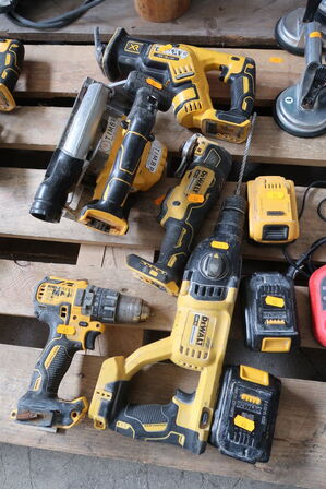 5 stk. Akku-værktøj DEWALT 