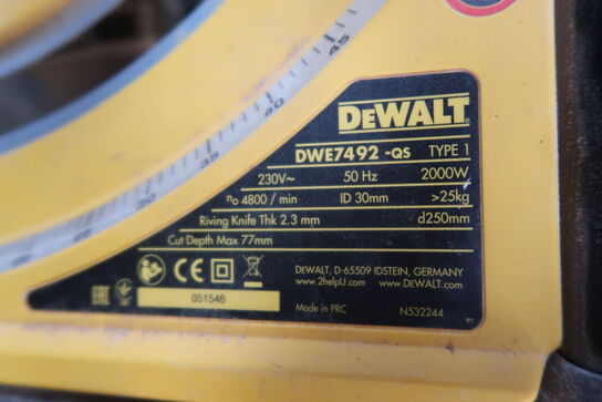 Bordsav DEWALT DWE7492