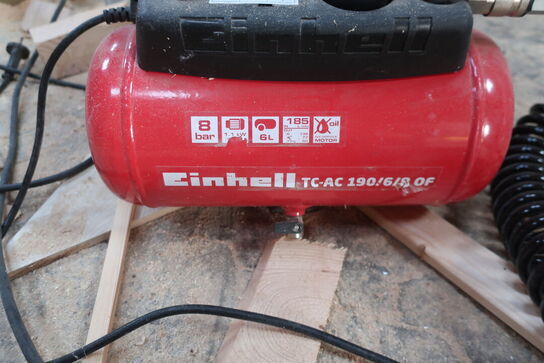 Kompressor EINHELL TC-AC 190/6/8 og 25m kabeltromle